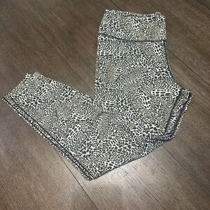 Nike‎ Black and White Animal Print Leggings